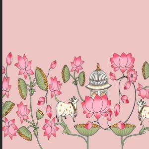 Pichwai and Lotus Backdrop
