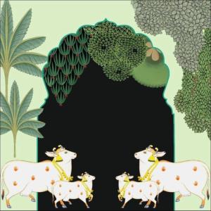 Cow Backdrop Cloth