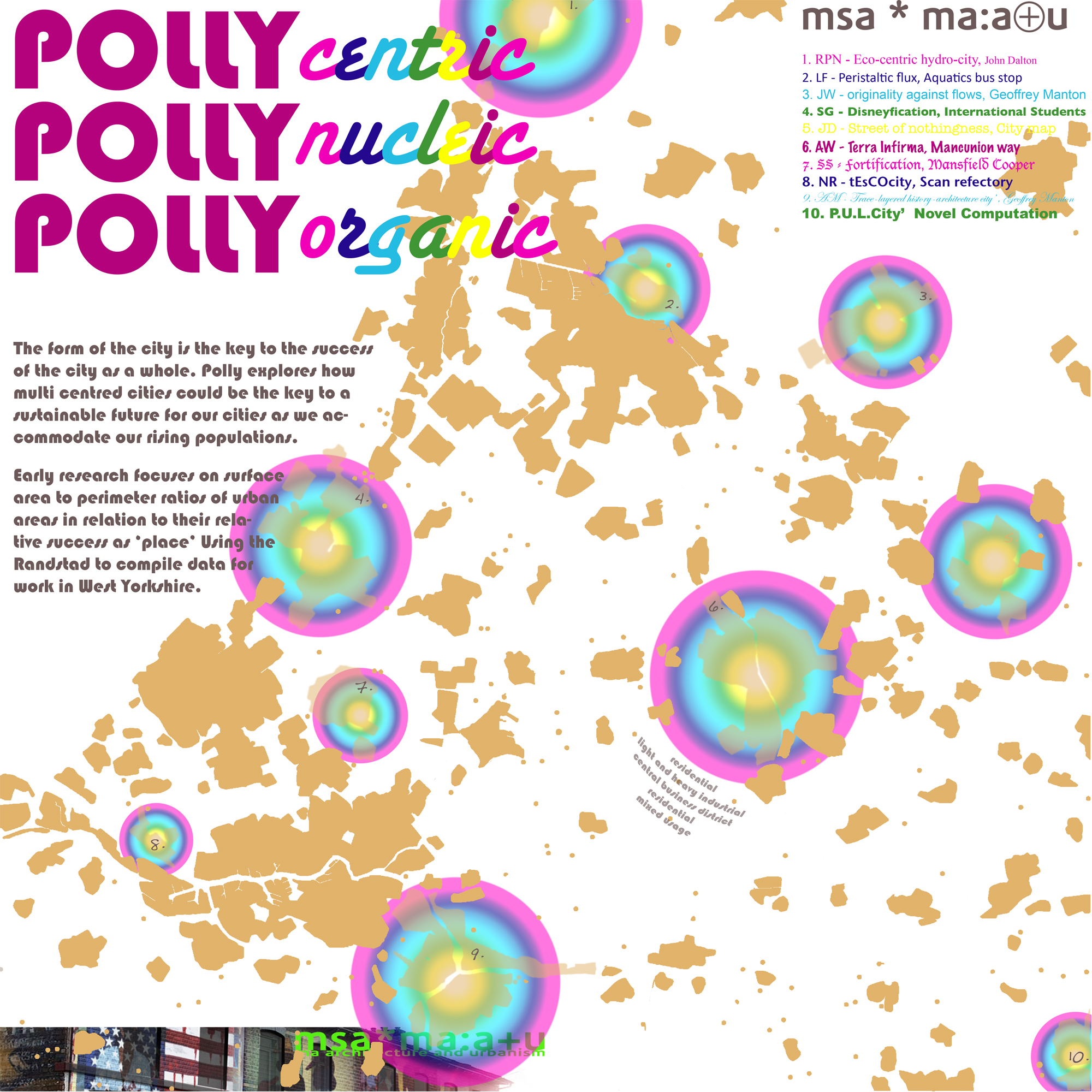 Polycentric Cities - Non Space and Dead Space