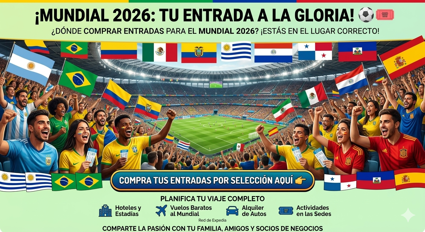 ¡MUNDIAL 2026: TU ENTRADA A LA GLORIA! ⚽🎟️ RESERVA TUS TICKETS AQUÍ