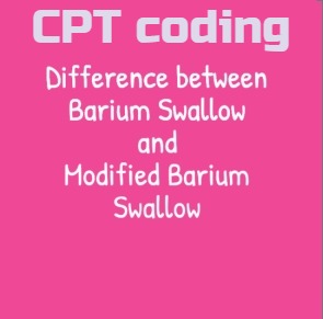 CPT code for Barium Swallow modified Coding guide