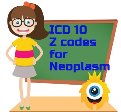 Primary and Secondary ICD 10 Z codes used for Neoplasm