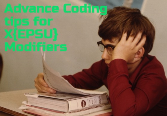 Advanced Coding guide on XE, XP, XS and XU modifier