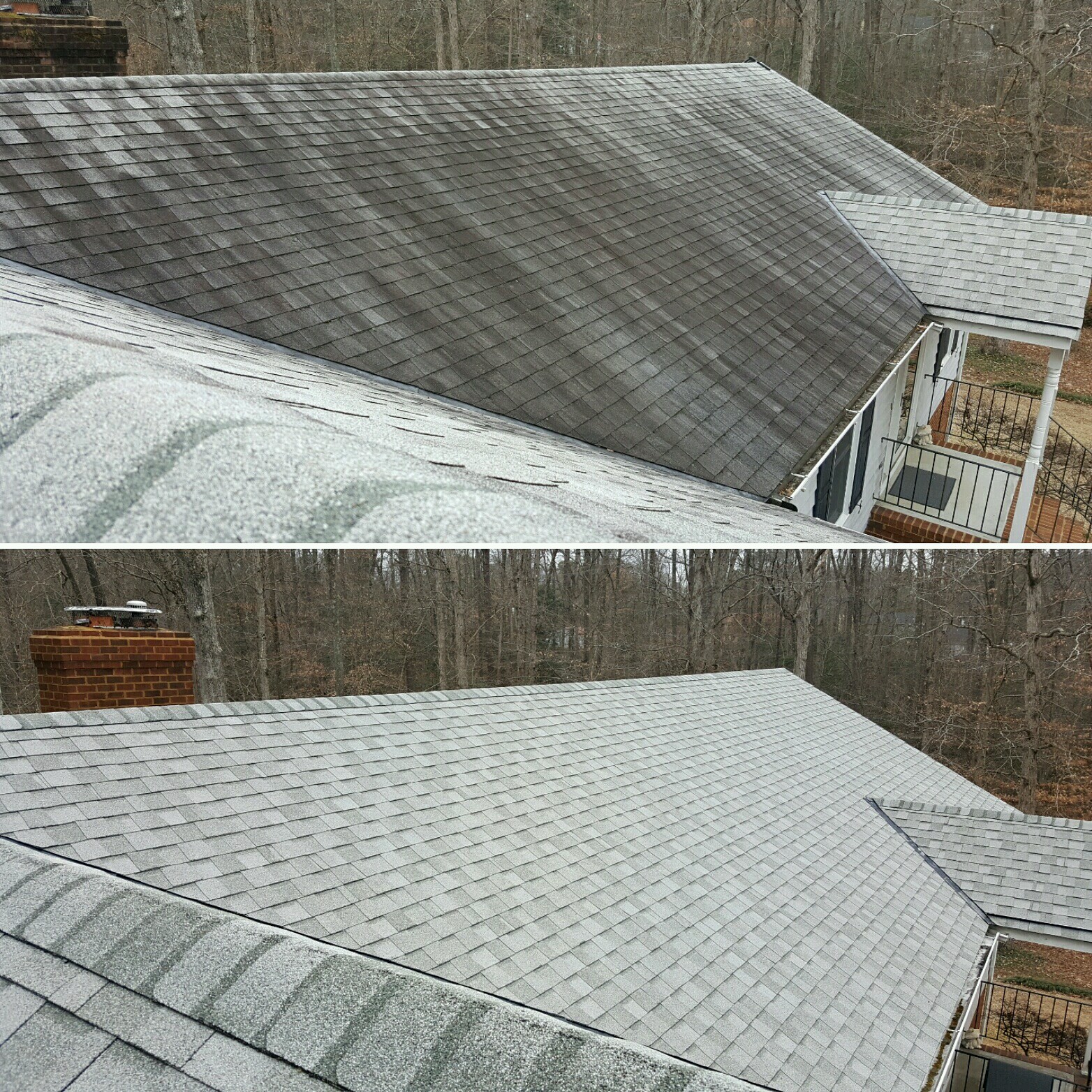 This home owner was encouraged to put a new roof on.  They trusted American Roof Brite to restore there roof to look like new.