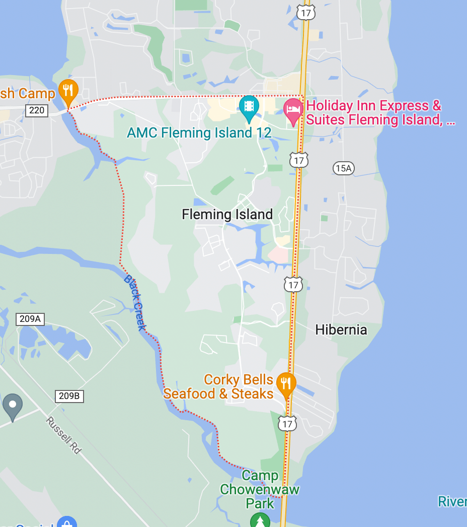 Fleming Island Florida Map 