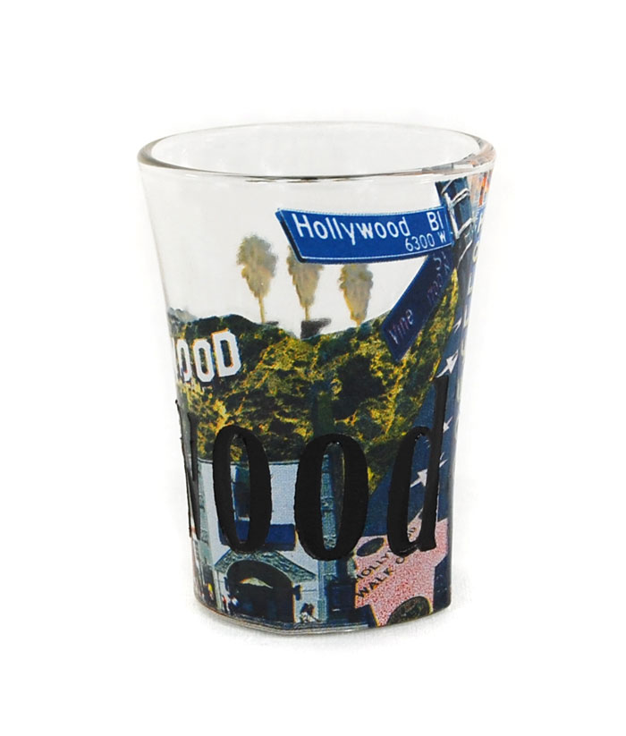 Washington DC Souvenir Shot Glass - Ceramic Light Water Color Design Collectible