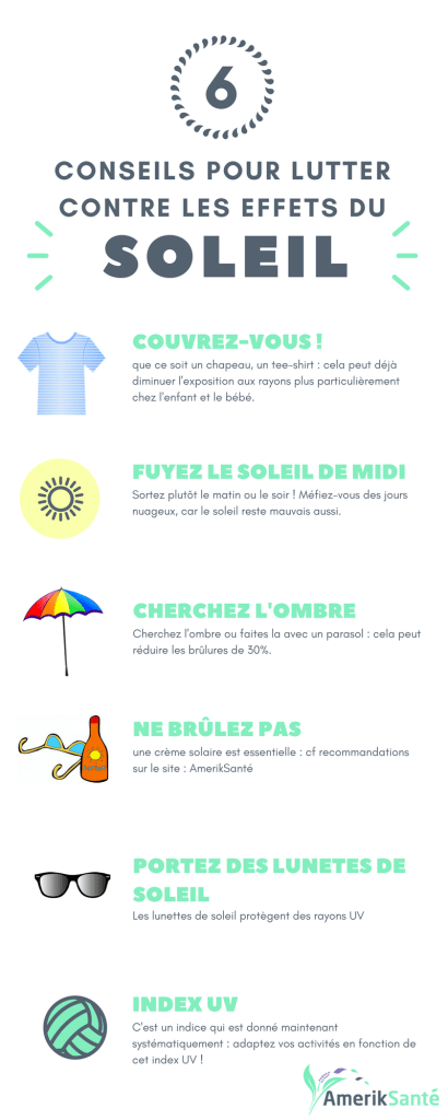 Evitez le soleil - 6 conseils