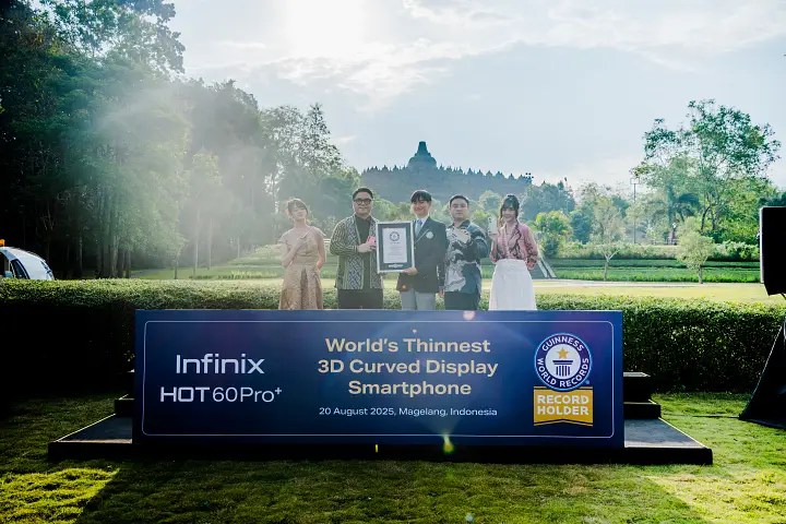 Infinix HOT 60 Pro+ Sets GUINNESS WORLD RECORDS™ as the World’s Thinnest 3D Curved Display Smartphone