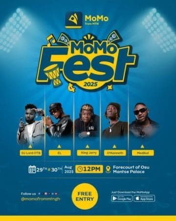 Accra Set to Thrill as MoMo Fest Takes Over Osu This Weekend