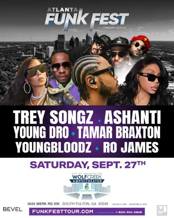 FUNK FEST 2025 Returns to Atlanta with Star-Studded Lineup at Wolf Creek Amphitheater