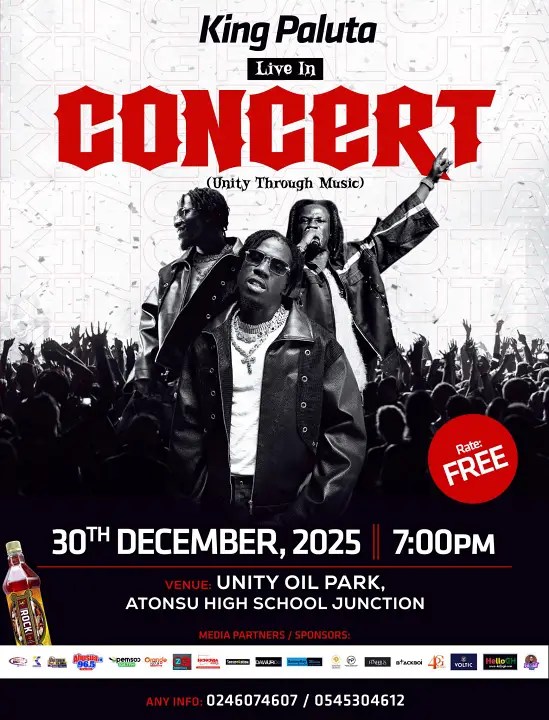 King Paluta Announces Historic Live Concert in Kumasi on December 30