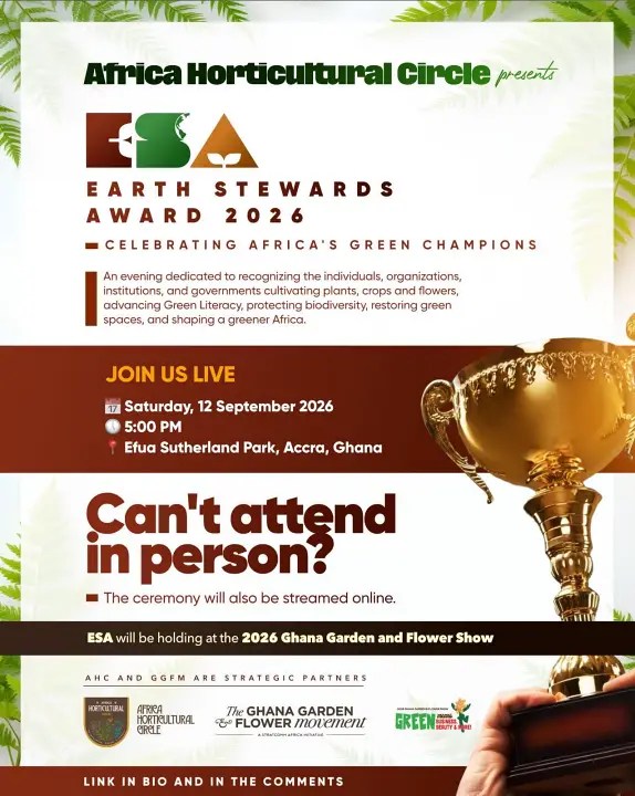 Africa Horticultural Circle to Celebrate Green Champions at Earth Stewards Award 2026 in Ghana