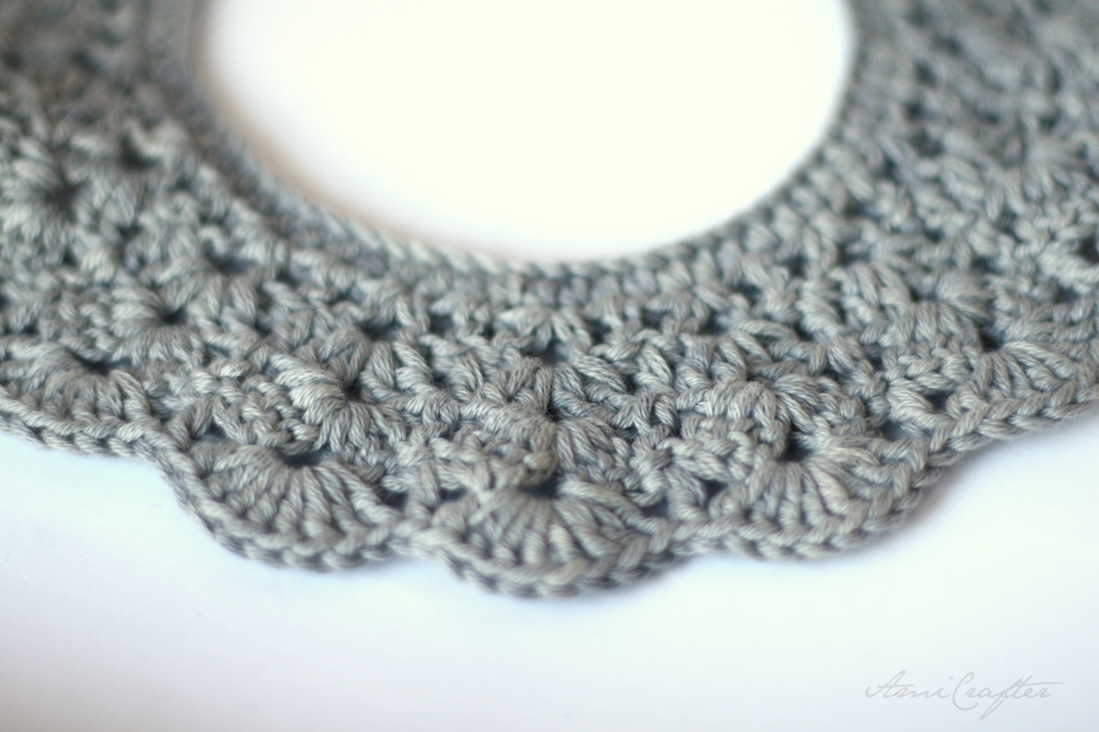 Easy Crochet Lace Collar Pattern Free Easy Crochet Pattern