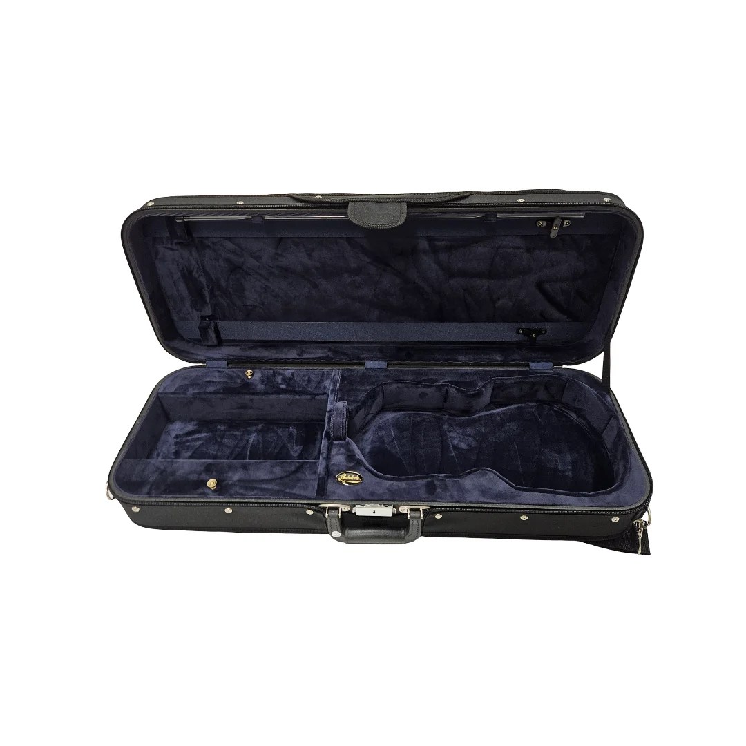 Bobelock Oblong Viola Case-Velour- Blue 16in