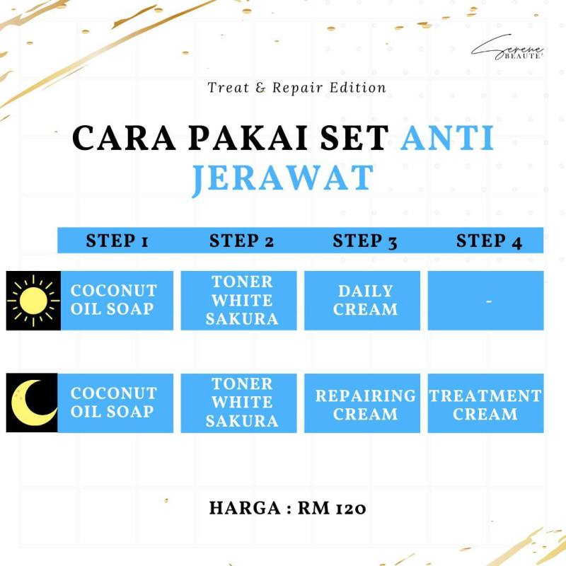 Cara guna Set Jerawat Serene Beauty