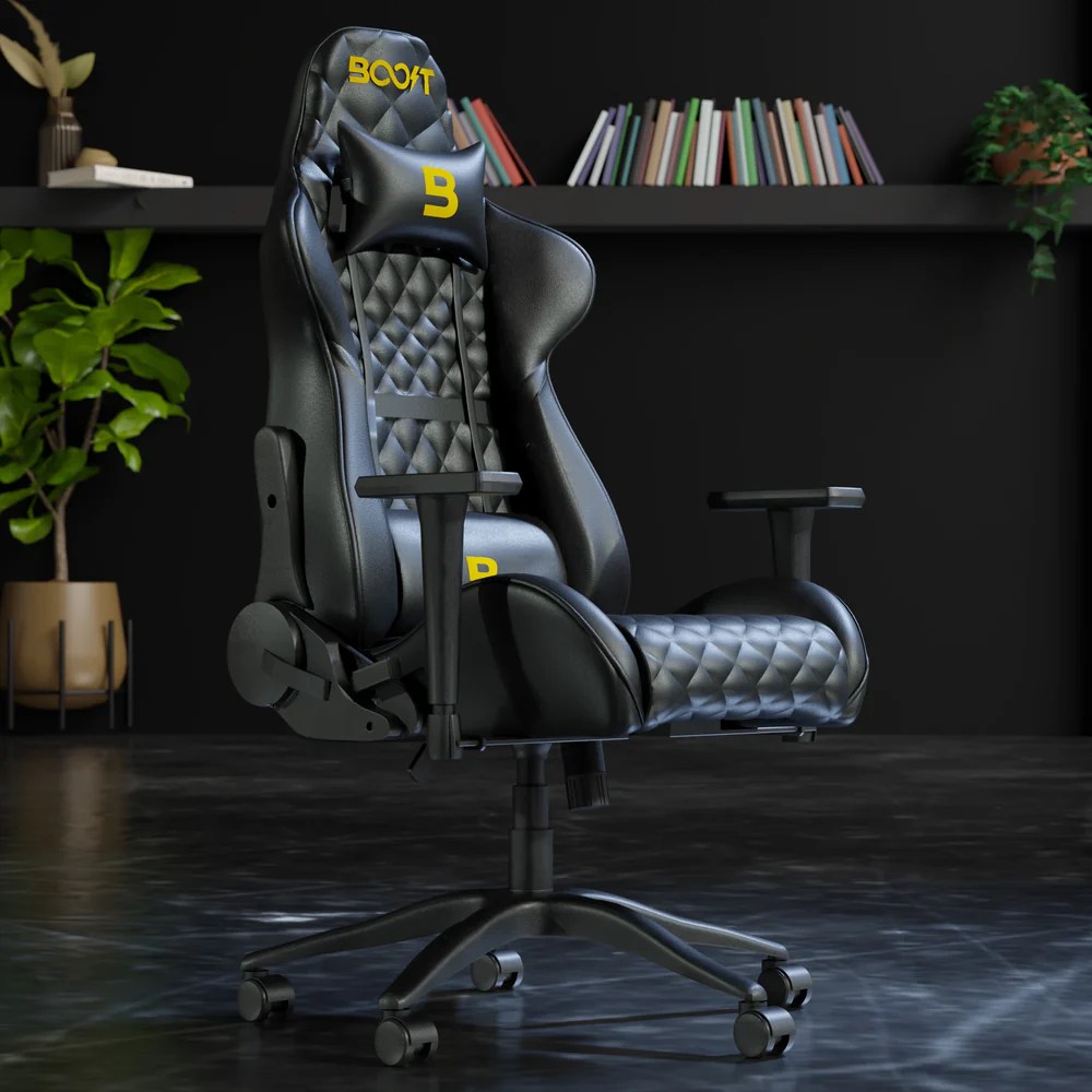 Boost Synergy Gaming Chair in black and red PU leather