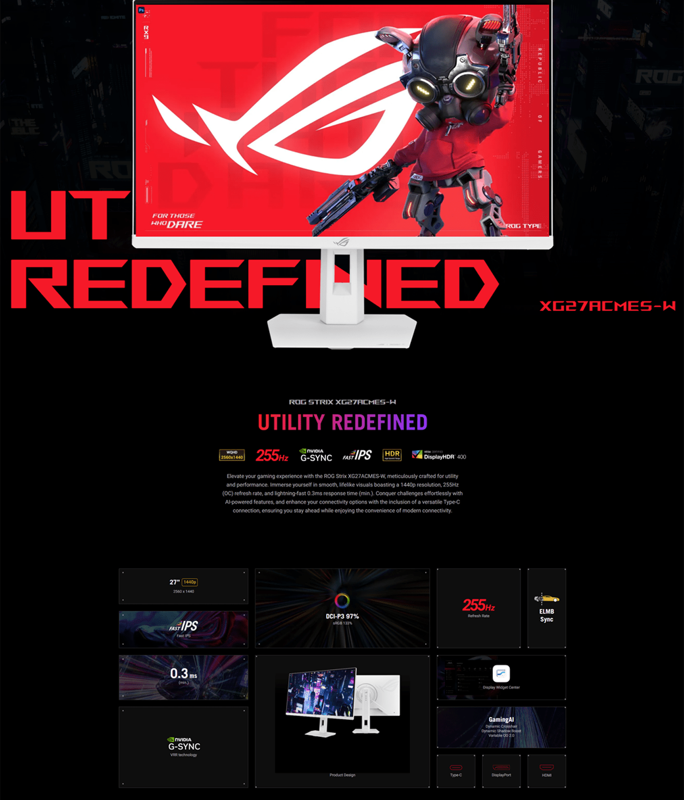 Asus ROG Strix 1440p IPS Gaming Monitor