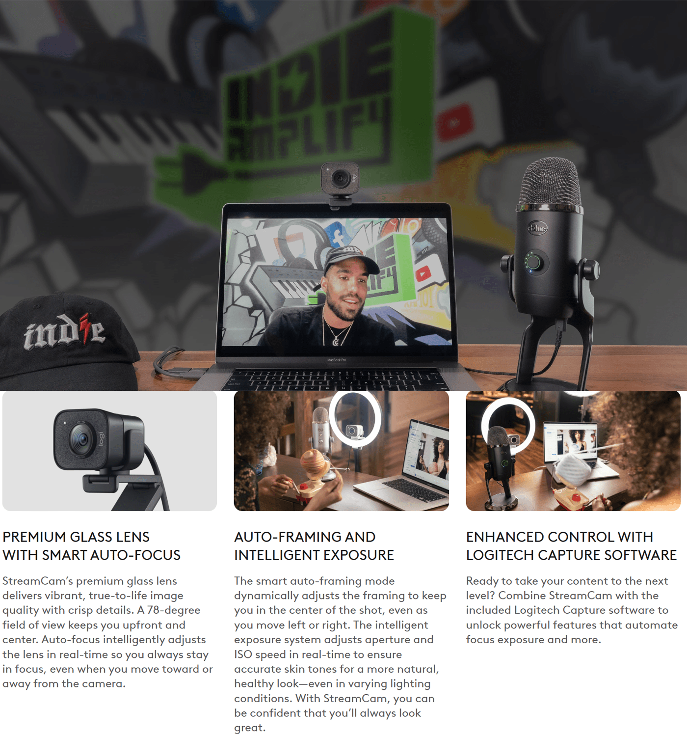 logitech webcam for creators