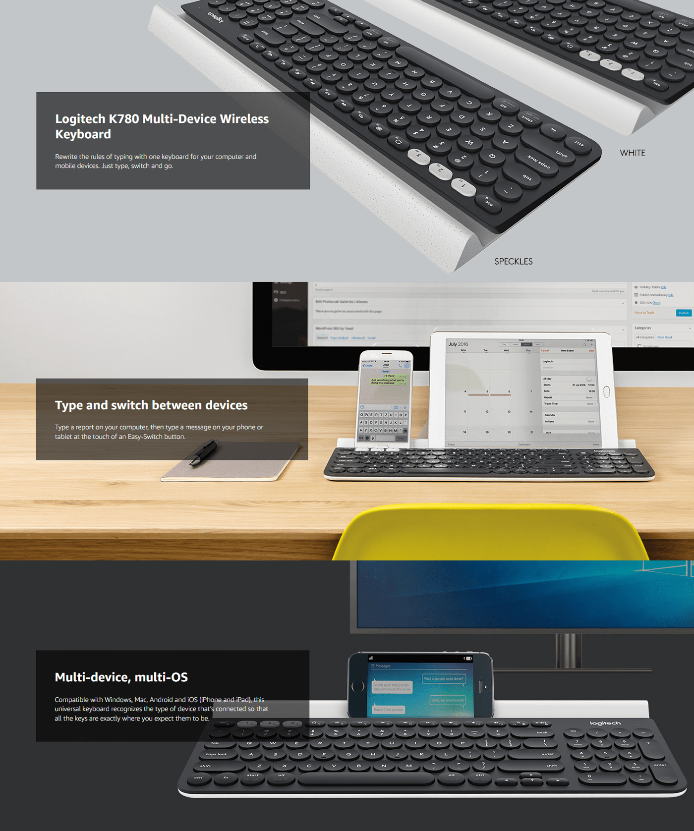 logitech k780 keyboard