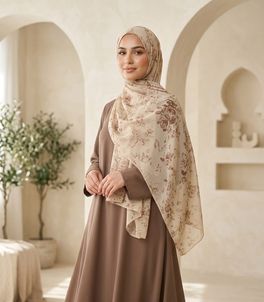 Printed Chiffon Shawl