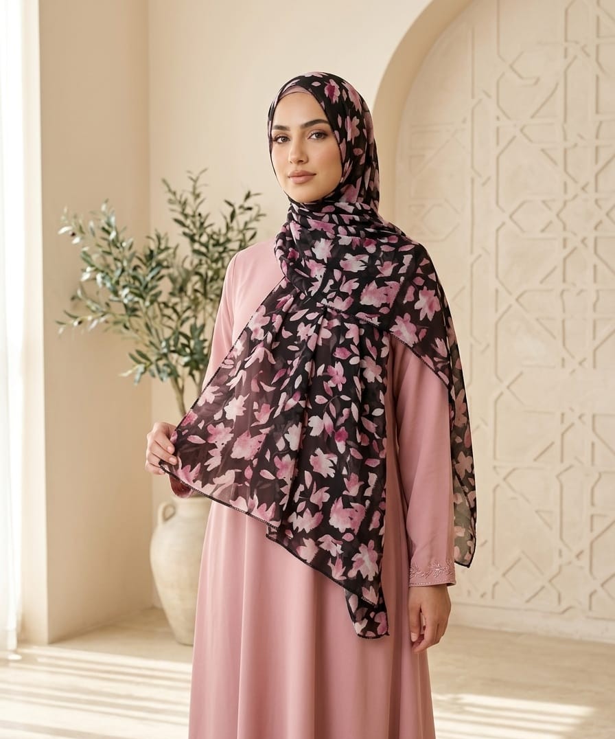 Printed Chiffon Shawl