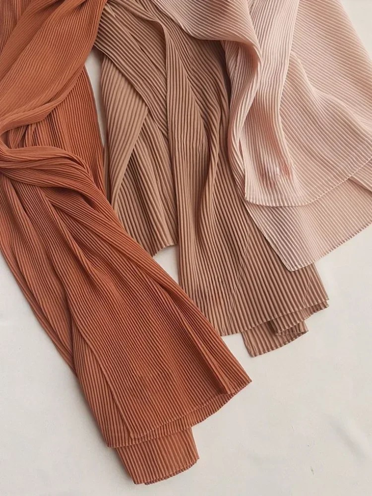Pleated Chiffon Shawl