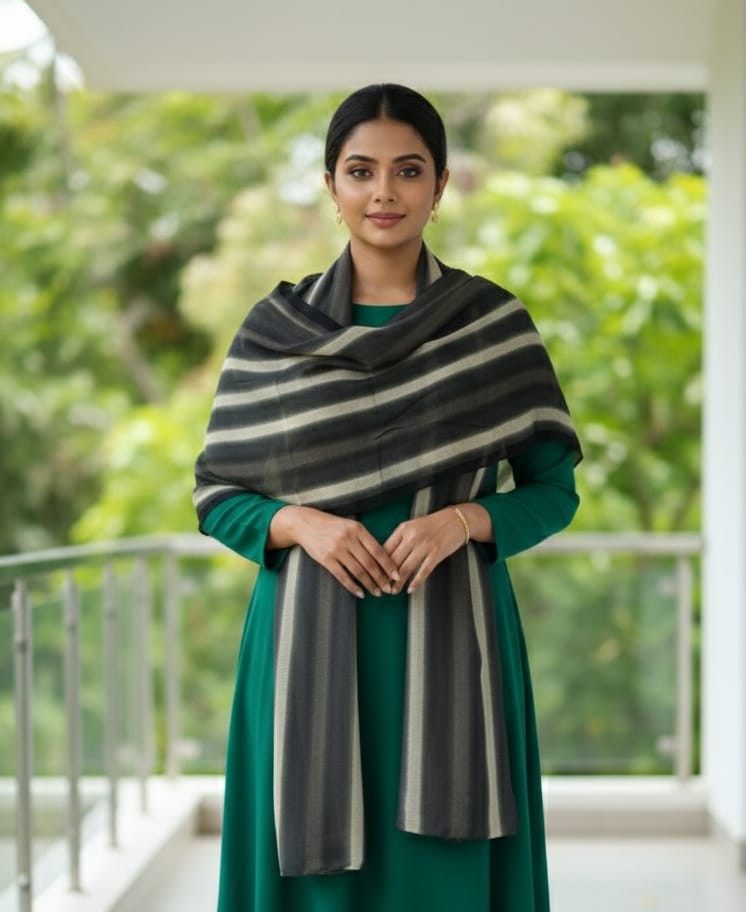 Luxe Line Cotton Shawl