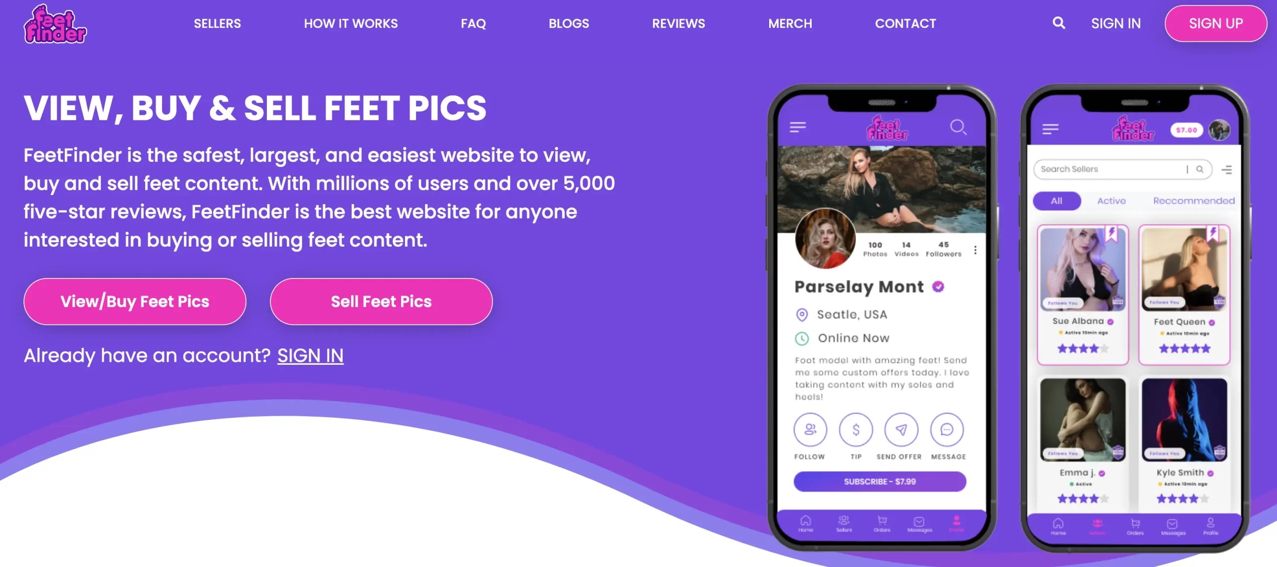 FeetFinder - Best Findom Website