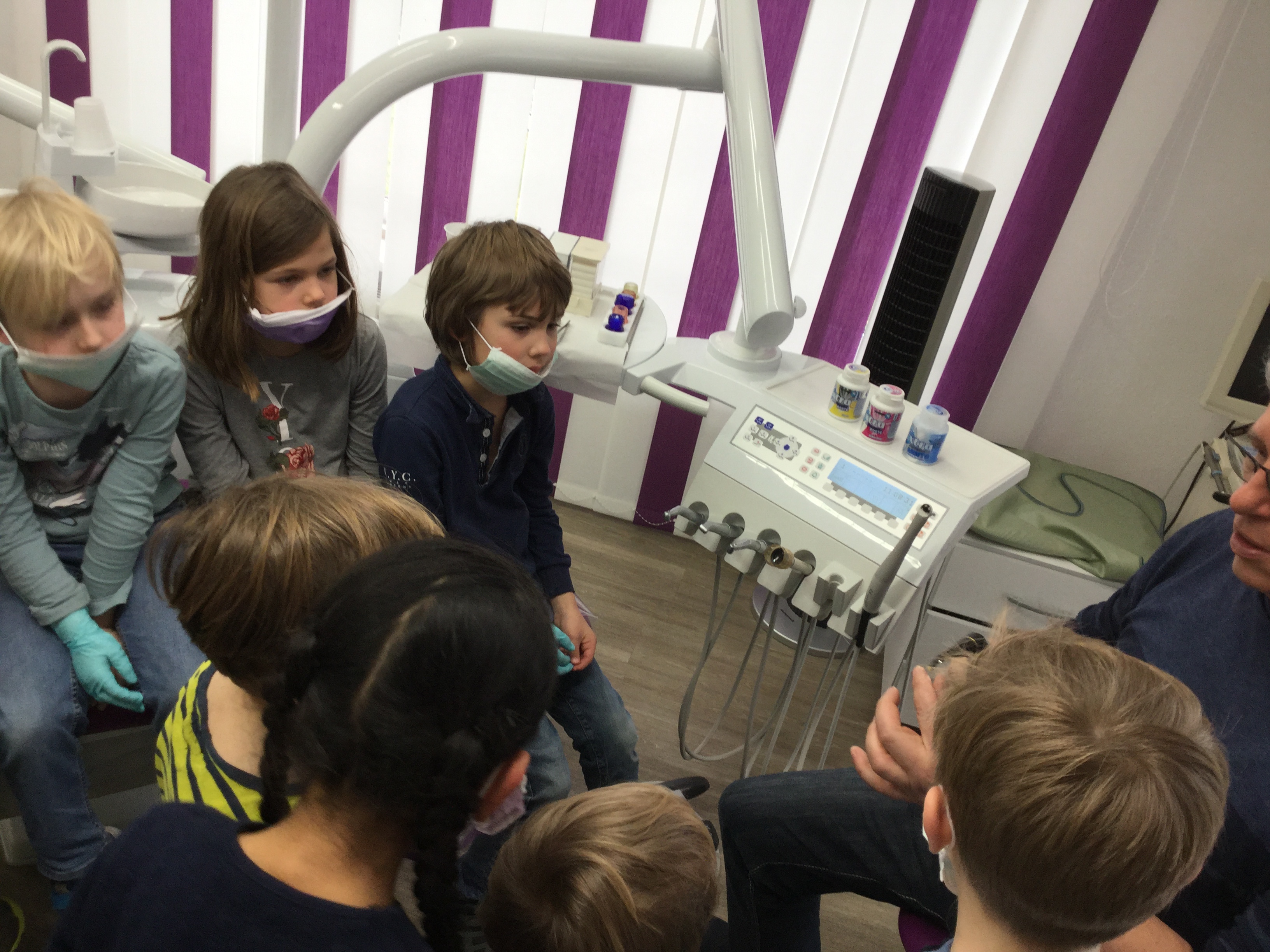 Der Stuhl konnte mit uns rauf und runter fahren.