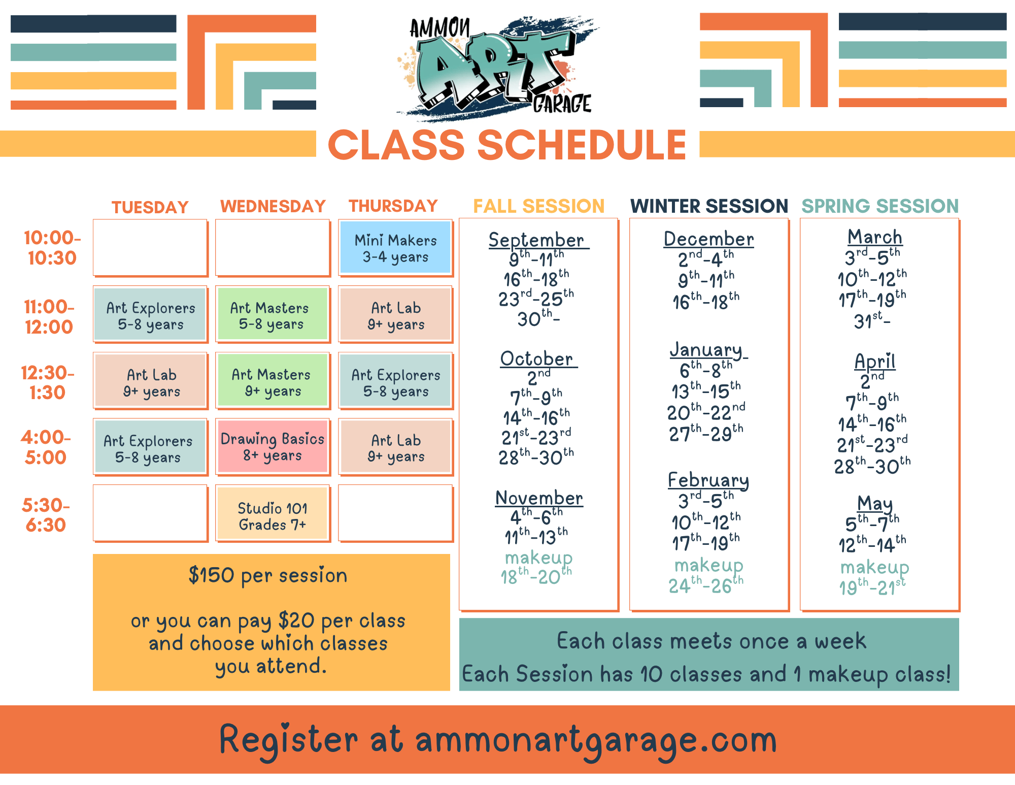 Classes Ammon Art Garage 
