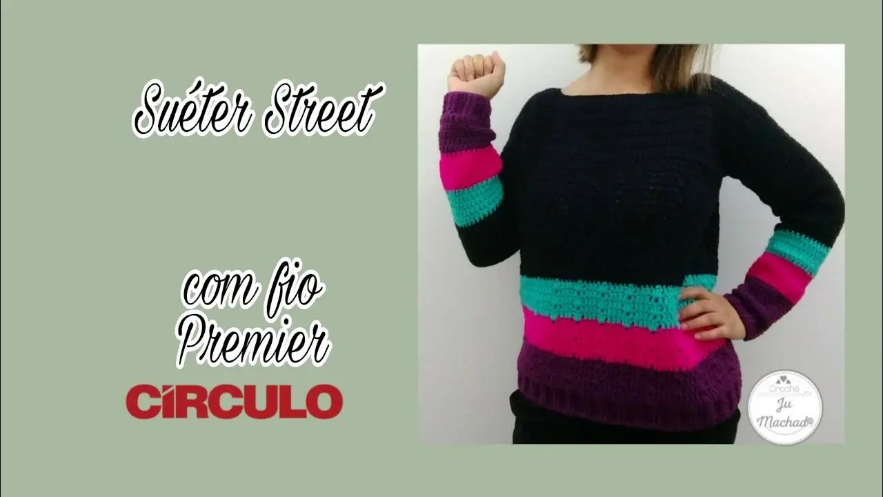 Suéter Feminino de Crochê Tutorial