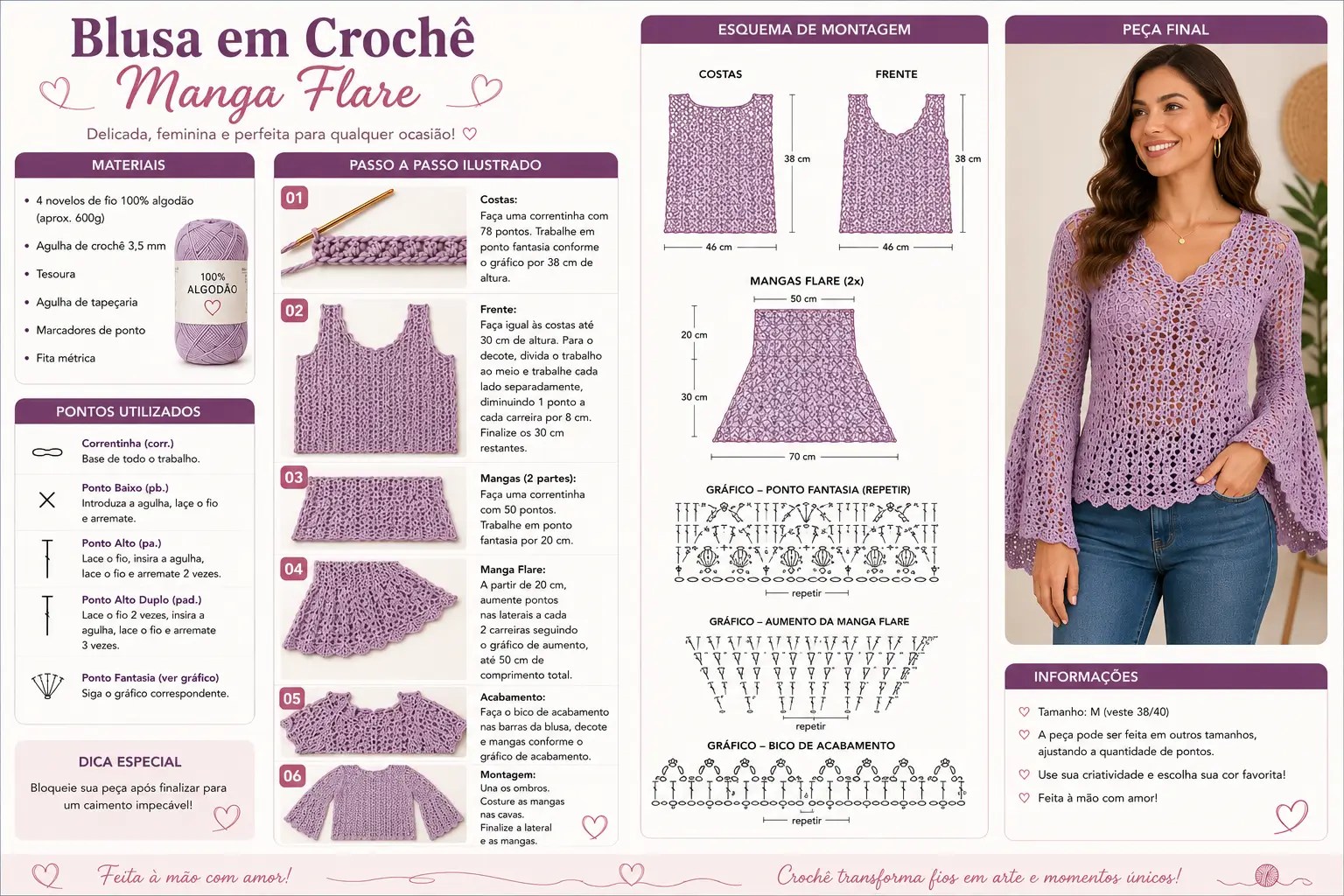 Blusa Crochê