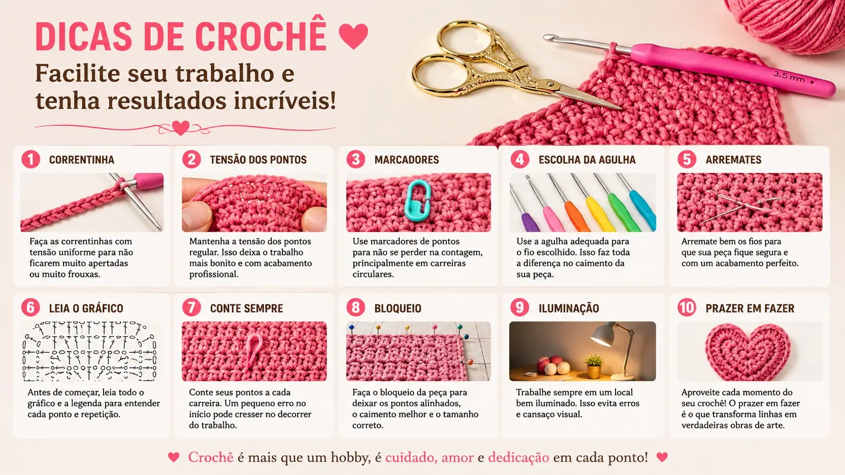 Dicas de Crochê
