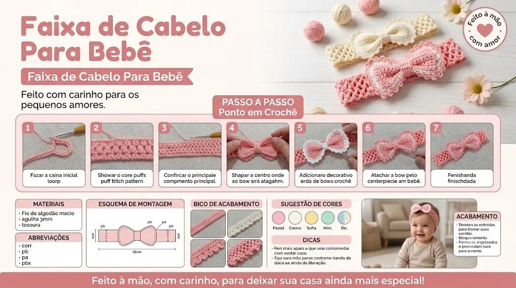 Faixa de Cabelo Para Bebê