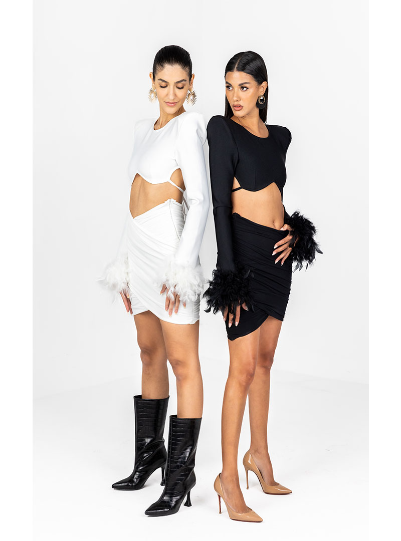Natalie Bandage Skirt and Top Set