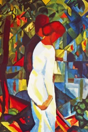 Abstract Couple In Forest Paint By Numbers.jpeg