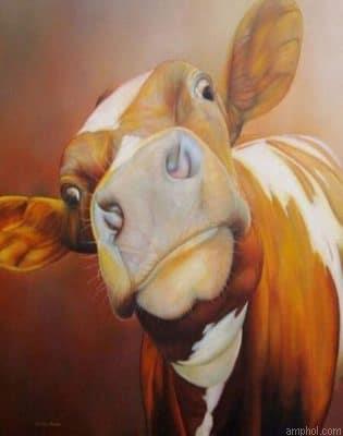 Abstract Cow Paint By Numbers