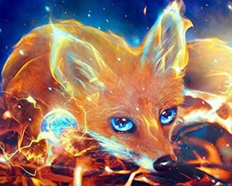 Abstract Fox Paint By Numbers
