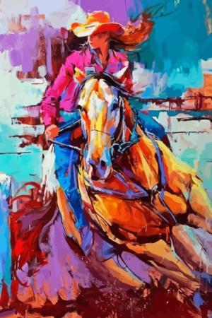 Abstract Horse Rodeo Paint By Numbers.jpeg