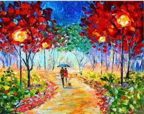 Abstract Landscape Paint By Numbers