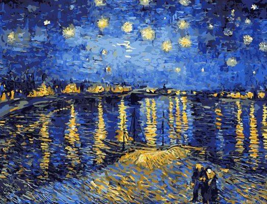Abstract Night Paint By Numbers