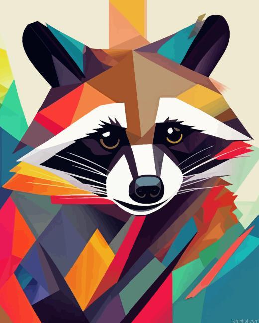 Abstract Raccoon Paint By Numbers.jpeg