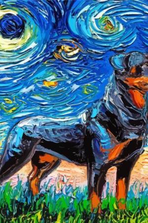 Aesthetic Rottweiler Paint By Numbers.jpeg