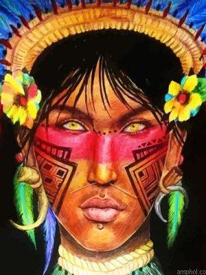 Aztec Man Paint By Numbers.jpeg