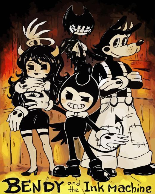Bendy And The Ink Machine Paint By Numbers