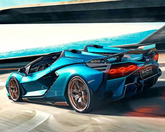 Blue Racing Car Paint By Numbers.jpeg