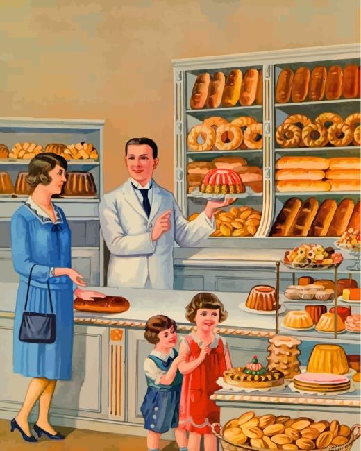 Bread Store Paint By Numbers