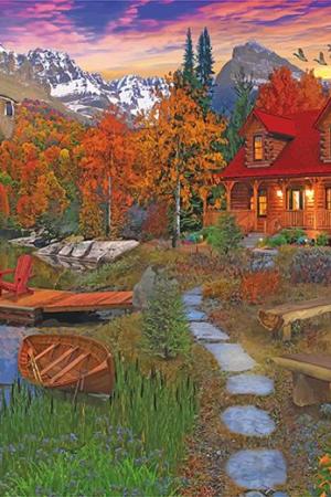 Cabin In The Fall Paint By Numbers.jpeg