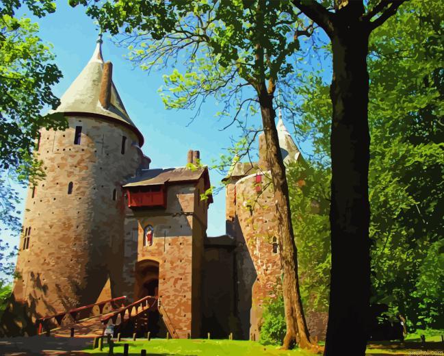 Castell Coch In Cardiff Paint By Numbers