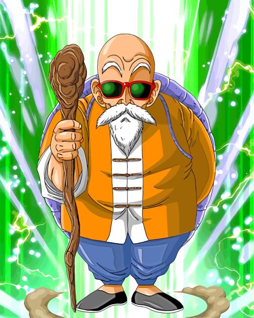 Dragon Ball Z Master Roshi Paint By Numbers
